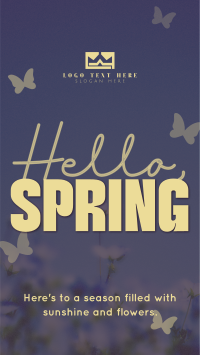 Spring Greeting Quote Facebook Story