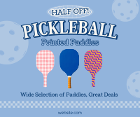 Pickleball Paddle Sale Facebook Post Design