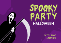Spooky Party Postcard