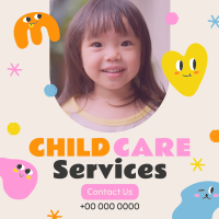 Quirky Faces Childcare Service Instagram Post