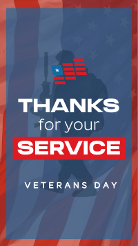 Simple Veterans Day Greeting Instagram Reel