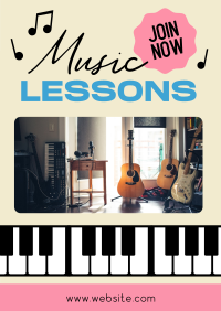 Music Lessons Poster