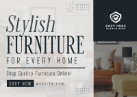 Stylish Quality Furniture Postcard Image Preview