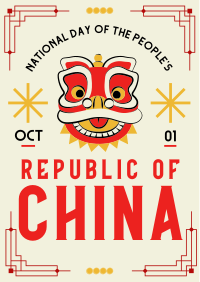 Retro National Day China Flyer