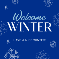 Welcome Winter Instagram Post Image Preview