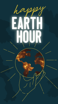 Happy Earth Hour Instagram Story