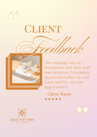 Spa Client Feedback Flyer Image Preview