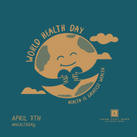 Health Day Earth Linkedin Post