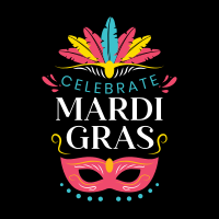 Celebrate Mardi Gras Instagram Post Design