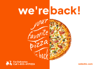 New York Pizza Chain Postcard Design