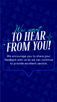 Generic Customer Feedback Instagram Story