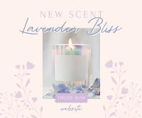 Lavender Bliss Candle Facebook Post