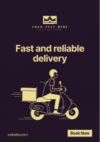 Motorcycle Delivery Poster