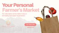 Organic Produce Delivery Minimalist Animation