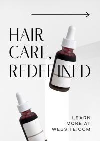 Minimalist Hair Care Product Flyer Design