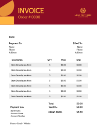 Agent Invoice example 4