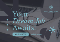 Apply your Dream Job Postcard