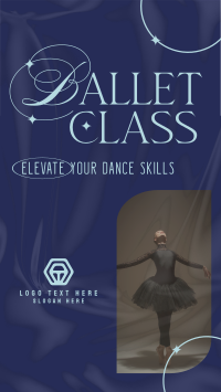 Elegant Ballet Class Facebook Story Design