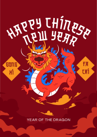 Chinese Dragon Year Flyer