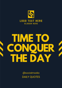 Conquer the Day Poster