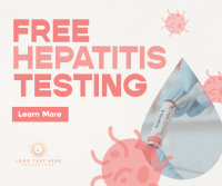 Textured Hepatitis Testing Facebook Post