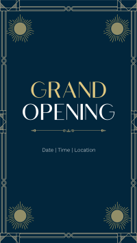 Art Deco Grand Opening Facebook Story