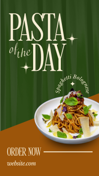 Elegant Pasta Day Facebook Story