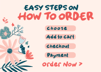 Easy Steps Postcard