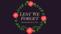 Geometric Poppy Remembrance Day Facebook Event Cover