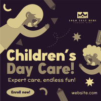 Daycare Services Quirky Instagram Post Design