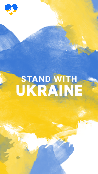 Stand with Ukraine Paint Facebook Story