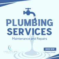 Home Plumbing Services Linkedin Post Design