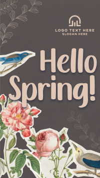 Scrapbook Hello Spring Instagram Story