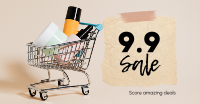 9.9 Sale Shopping Cart Facebook Ad