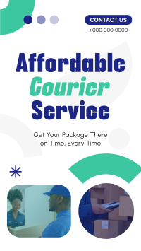 Affordable Courier Service Facebook Story