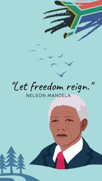 Nelson Mandela  Freedom Day Facebook Story