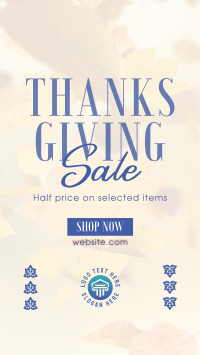 Thanksgiving Leaves Sale Instagram Story