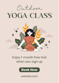 Outdoor Yoga Class Flyer