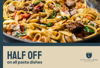 Delicious Pasta Sale Pinterest Cover