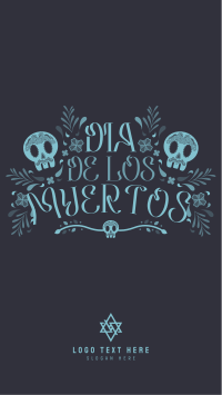 Colorful Calavera Facebook Story Image Preview