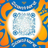 Abstract Generic Doodle QR Code Image Preview