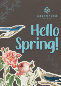 Scrapbook Hello Spring Poster