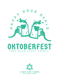 Oktoberfest Happy Hour Deals Poster