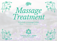 Massage Therapy Postcard example 2