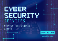 Modern Cyber Security Postcard Image Preview