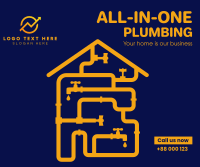 All-in-One plumbing services Facebook Post Design