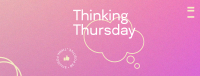 Thursday Thinking Mood Facebook Cover Image Preview