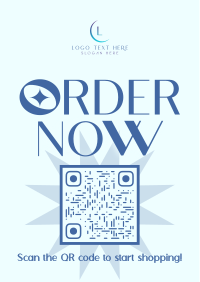 QR Scan Order Flyer Design