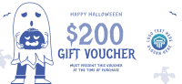 Trick or Treat Ghost Gift Certificate