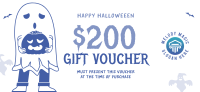 Trick or Treat Ghost Gift Certificate Image Preview
